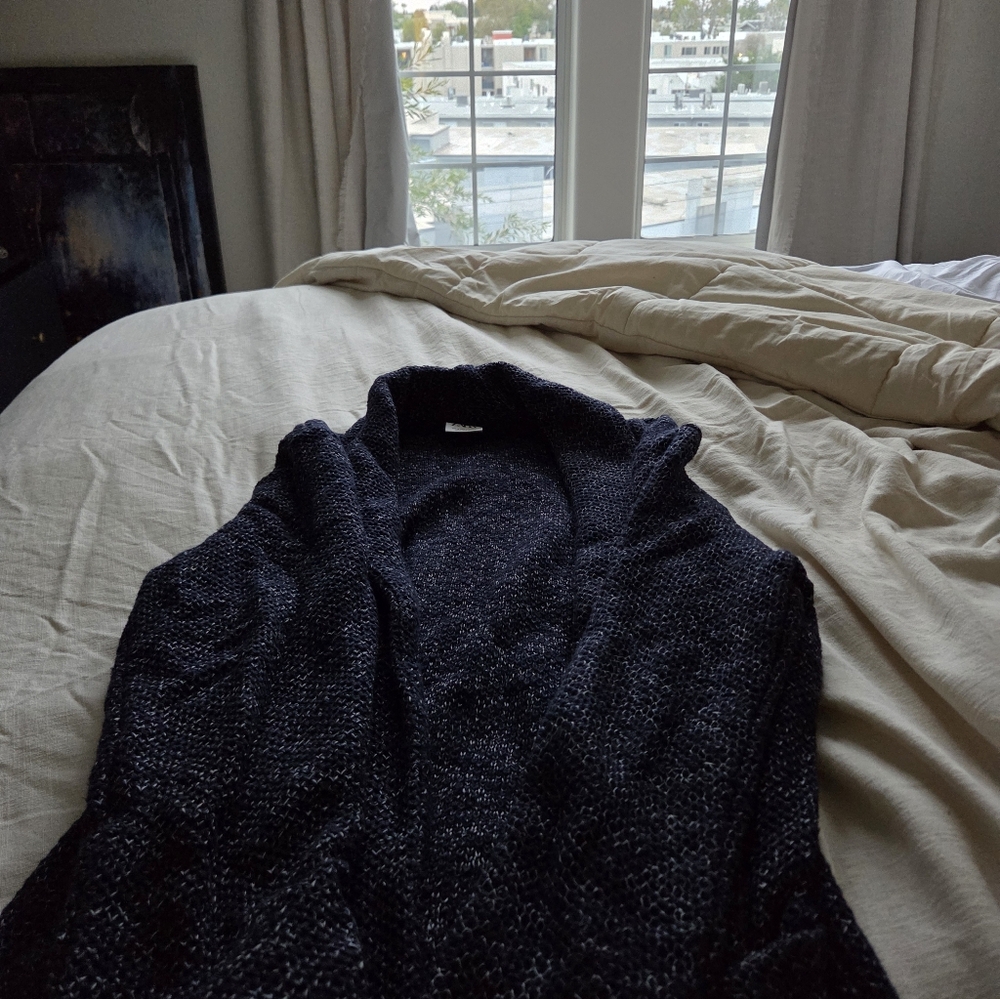 Zars Men's Structured Shawl Navy Cardigan (NWOT) - 38R